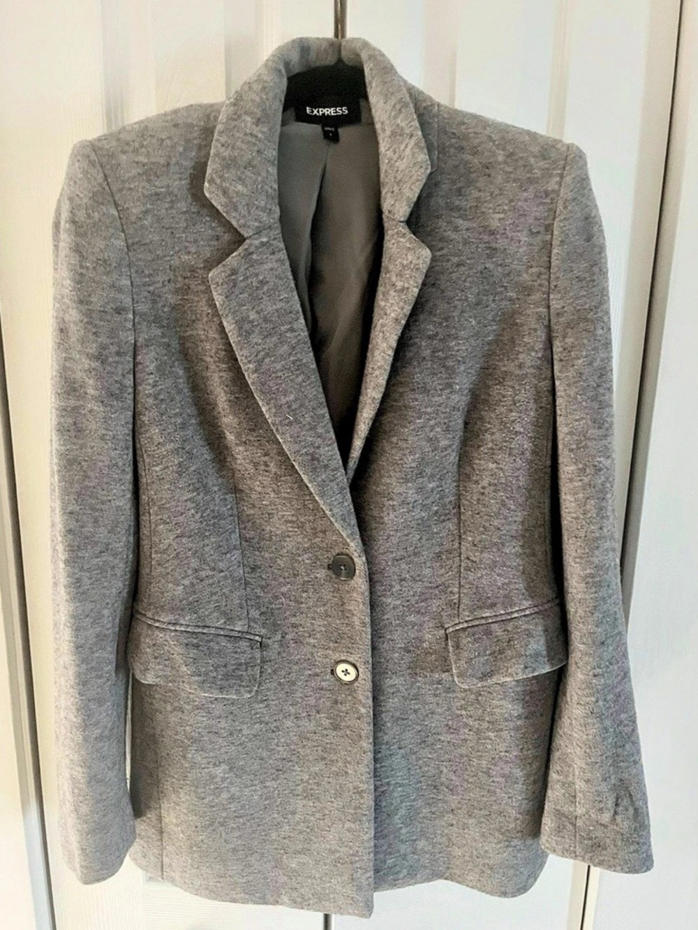 Express Gray Wool Blend Blazer Size Small womens